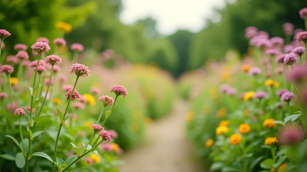 Seasonal flowers and blooms at the walled gardens
